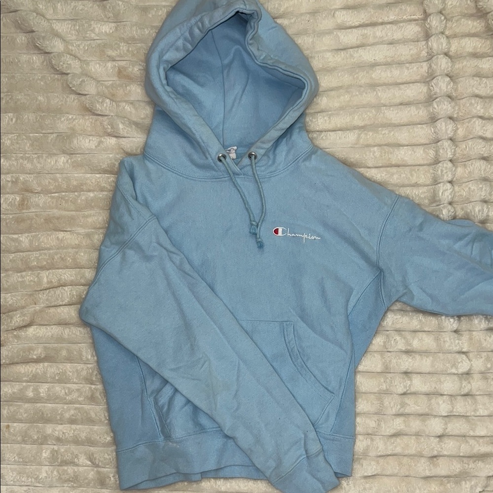 Champion Light Blue Hoodie